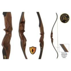 Arc Recurve Chasse MERIDIAN Brown 62" BUCK TRAIL ELITE