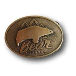 Boucle De Ceinture Vintage Antique Brass BEAR ARCHERY