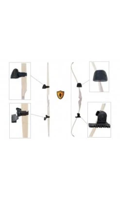 Carquois D'arc Traditionnel En Cuir Noir BUCK TRAIL