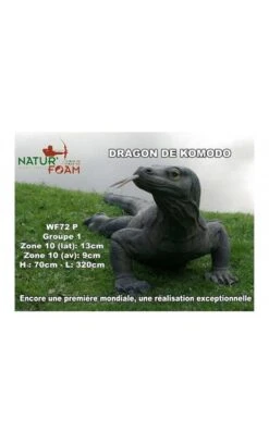 Cible Animal 3D Dragon De Komodo NATUR' FOAM