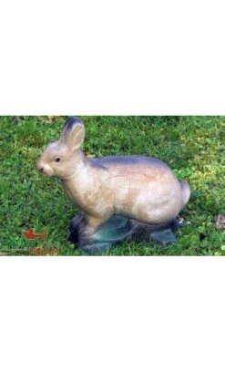 Cible Lapin Blanc Assis 3D NATUR FOAM