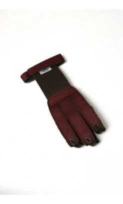 Gant De Tir Daim Et Renfort En Cuir Marron NEET ARCHERY