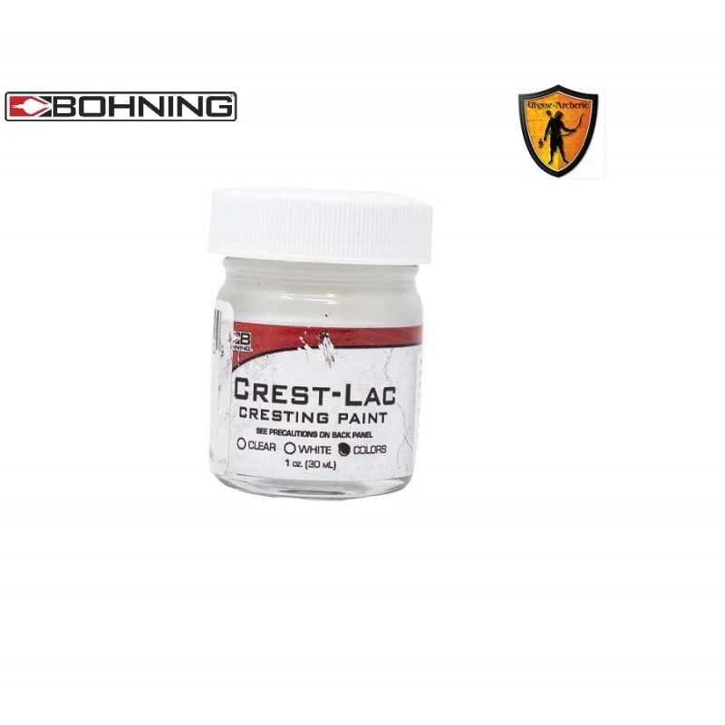 Peinture Crest Lac Paint Blanc BOHNING ARCHERY 1 Peinture Crest Lac Paint Blanc BOHNING ARCHERY
