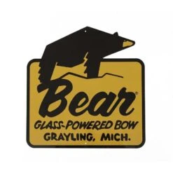 Plaque De Décoration "Glass Powered" Vintage Tin Sign BEAR ARCHERY