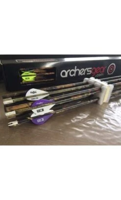 Lot De 12 Flèches De Chasse Hunt Carbon MAXIMAL -Tir Précis Promos Magasin vente lot de 12 fleches de chasse hunt carbon maximal arc 3d accessoire 2