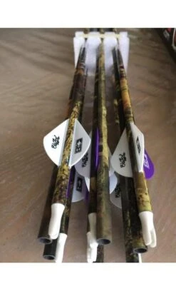 Lot De 12 Flèches De Chasse Hunt Carbon MAXIMAL -Tir Précis Promos Magasin vente lot de 12 fleches de chasse hunt carbon maximal arc 3d accessoire 3